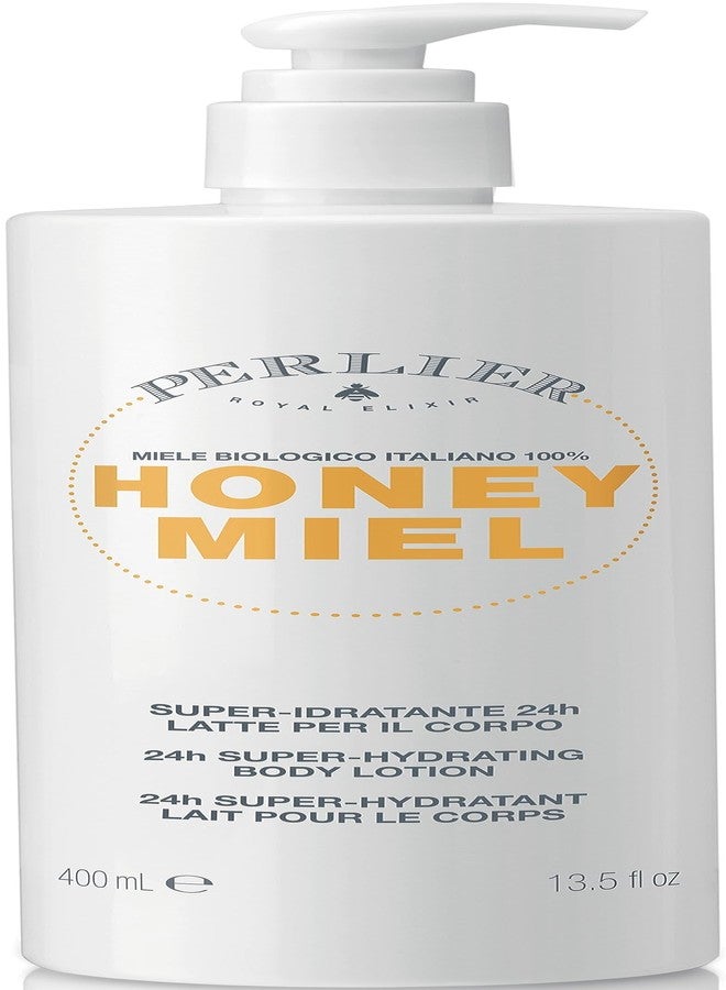 بيرليير Perlier Honey Miel Super Idratante 24h Latte Per Il Corpo Con Gelatina Reale 400 متر، لوشن الجسم فائق الترطيب 13.5 أونصة سائلة مصنوع في إيطاليا [استيراد إيطالي] - Image 1